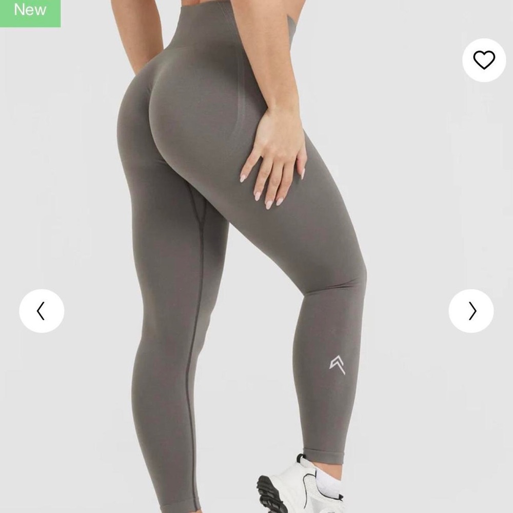 NEW Oner Active EFFORTLESS SEAMLESS LEGGINGS Ash Grey S or M Regular/Short Leng